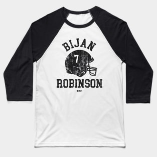 Bijan Robinson Atlanta Helmet Font Baseball T-Shirt